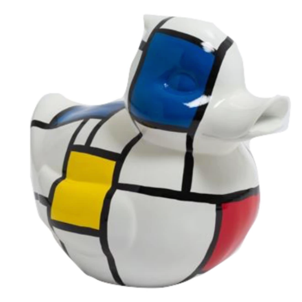 Sculpture Canard Multicolore 65 cm en Résine – ZooFactory