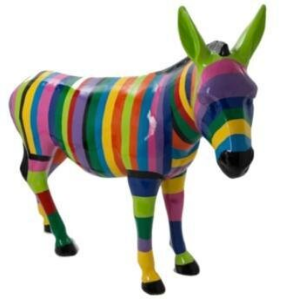 Sculpture Ane XXL en Résine 160 cm Blanc Mat – ZooFactory
