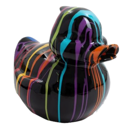 StatueCanard Multicolore 65 cm en Résine – ZooFactory