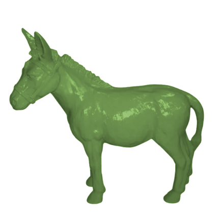 StatueÂne Grande Taille en Résine Vert Kaki 95 cm – ZooFactory