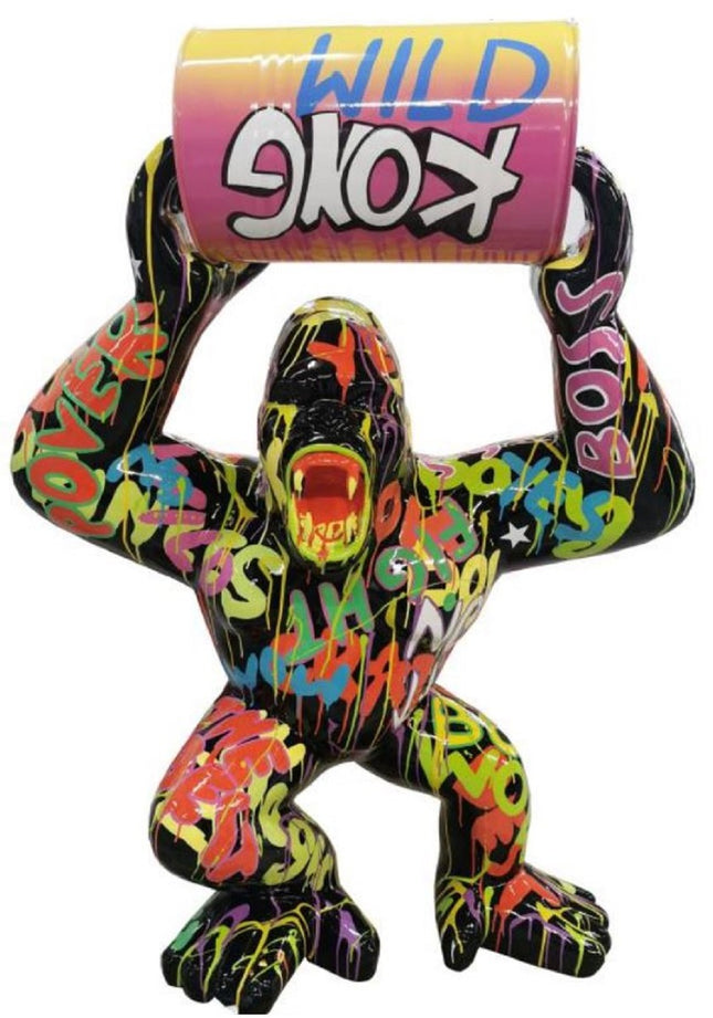 Sculpture Gorille XXL en Résine 140 cm Pop Art – ZooFactory