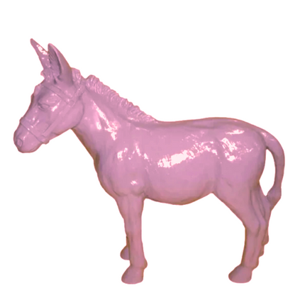 StatueÂne Grande Taille en Résine 95 cm Rose Clair – ZooFactory