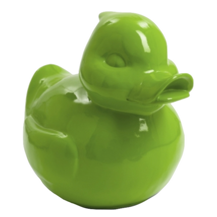 StatueCanard en Résine 65 cm Vert Pomme – ZooFactory