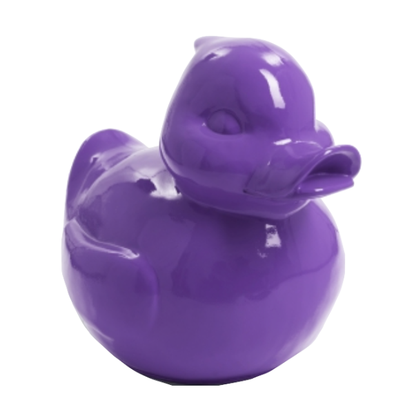 Sculpture Canard en Résine 65 cm Violet – ZooFactory