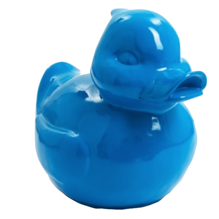 StatueCanard en Résine 65 cm Bleu – ZooFactory