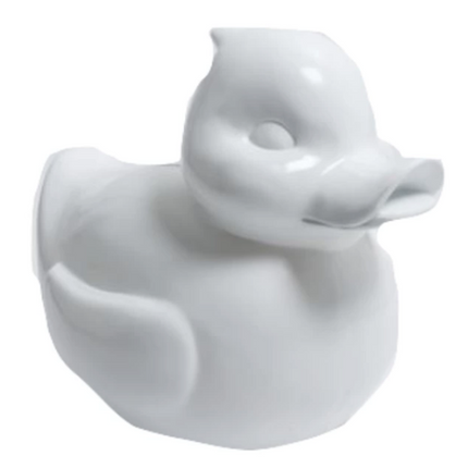 StatueCanard en Résine 65 cm Blanc Mat – ZooFactory