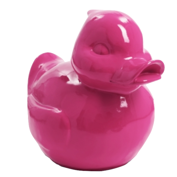 Sculpture Canard en Résine 65 cm Rose Fuchsia – ZooFactory