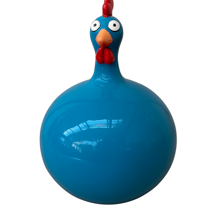 StatuePoule Bleue 60 cm en Résine – ZooFactory