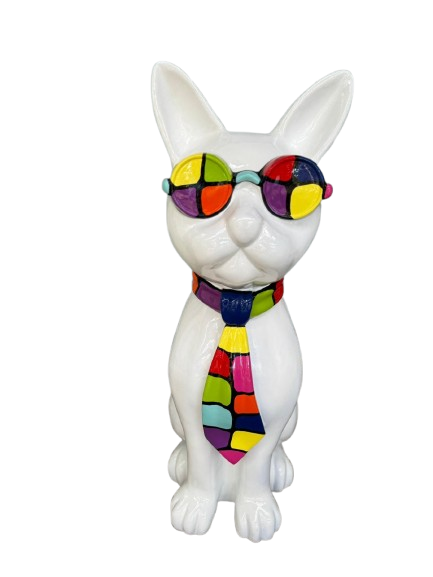 Sculpture Chat 60 cm en Résine Multicolore – ZooFactory