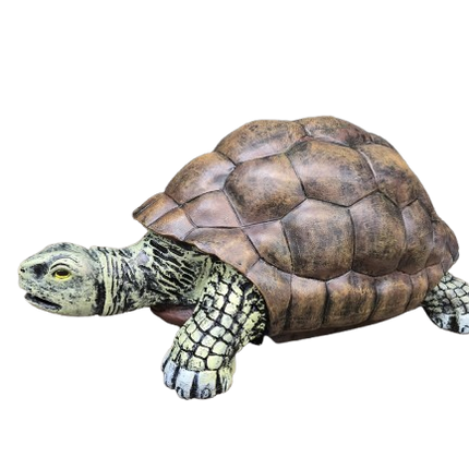 StatueTortue XXL en Résine 110 cm Nature – ZooFactory
