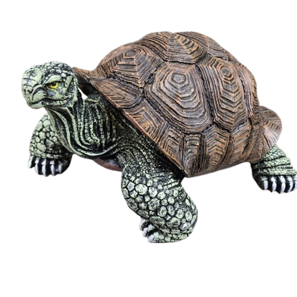 StatueTortue en Résine 65 cm Nature Dorée – ZooFactory