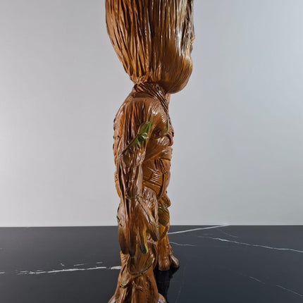 Œuvre d'Art - GROOT ADO (4/6) - Brun bois & doré - 58 cm