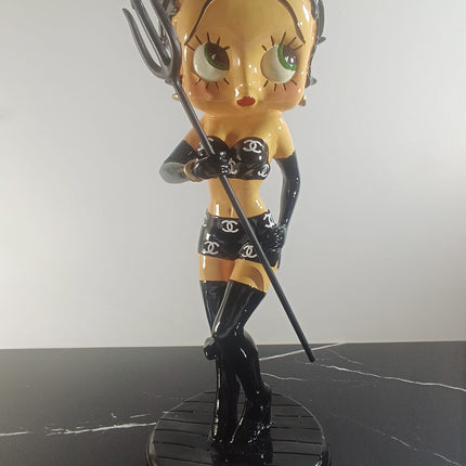 Œuvre d'Art - BETTY BOOP DIABLESSE CHANEL (4/6)  Blanc 65 cm