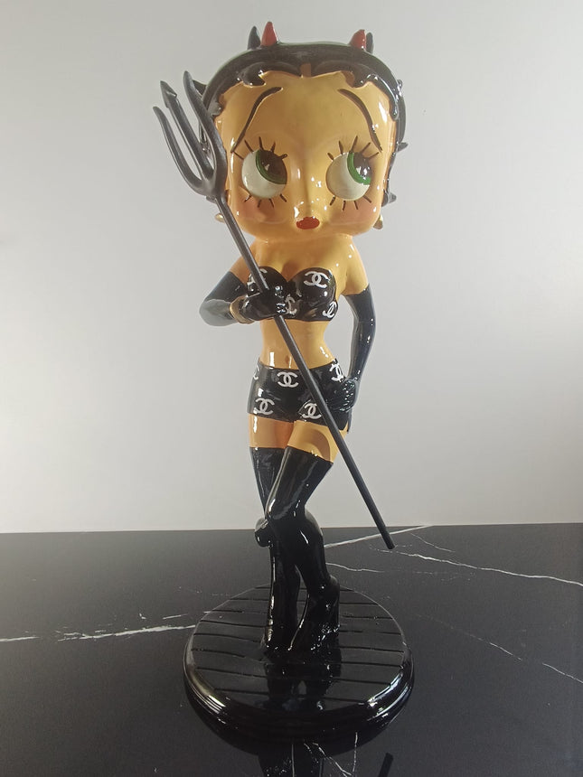 Œuvre d'Art - BETTY BOOP DIABLESSE CHANEL (4/6)  Blanc 65 cm
