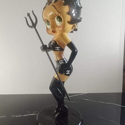 Œuvre d'Art - BETTY BOOP DIABLESSE CHANEL (4/6)  Blanc 65 cm