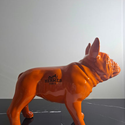 Œuvre d'Art - BOULEDOG HERMES (5/8)  Orange  40 cm