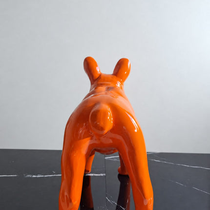 Œuvre d'Art - BOULEDOG HERMES (5/8)  Orange  40 cm
