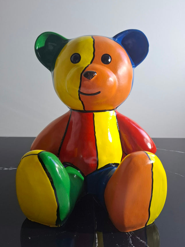 Œuvre d'Art - OURSON PUZZLE (2/6)  multi color  35 cm