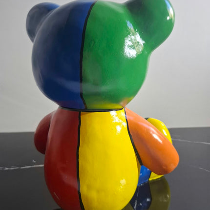Œuvre d'Art - OURSON PUZZLE (2/6)  multi color  35 cm