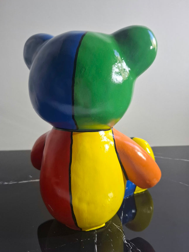 Œuvre d'Art - OURSON PUZZLE (2/6)  multi color  35 cm