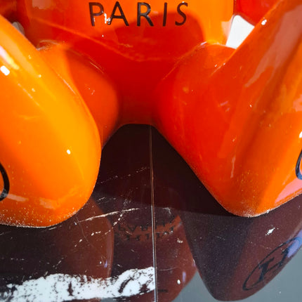 Œuvre d'Art - OURSON HERMES (2/6) Orange 35cm
