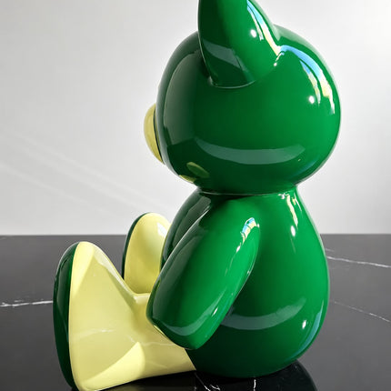 Œuvre d'Art - OURSON ROLEX (3/6)  vert 35cm