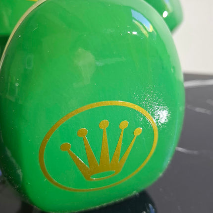 Œuvre d'Art - OURSON ROLEX (3/6)  vert 35cm