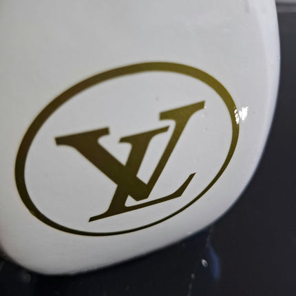 Œuvre d'Art - OURSON LOUIS VUITTON (3/6) Blanc 35cm