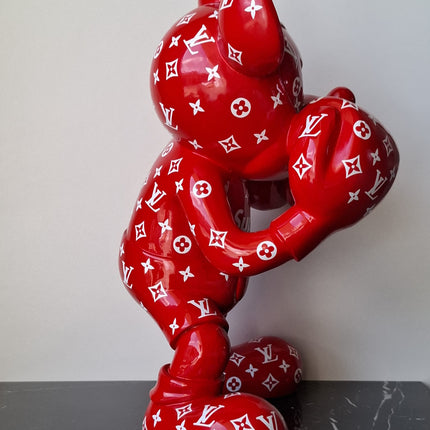 Œuvre d'Art - MICKEY ROUGE SUPREME (4/8)  Rouge  60cm