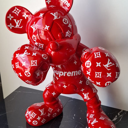 Œuvre d'Art - MICKEY ROUGE SUPREME (4/8)  Rouge  60cm