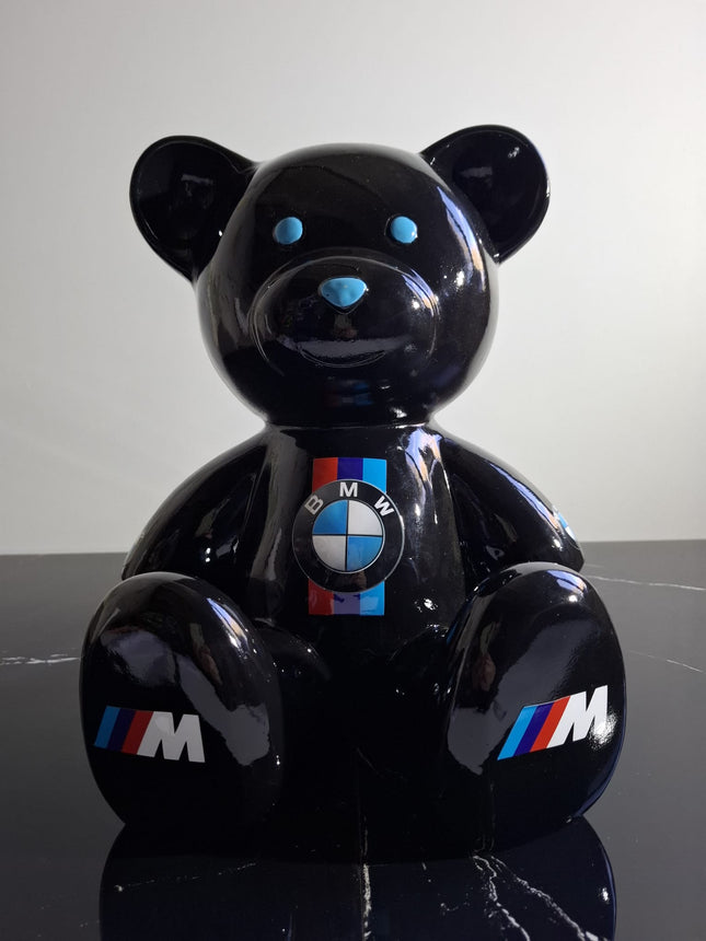 Œuvre d'Art - OURSON BMW  (2/8)  Noir  35cm