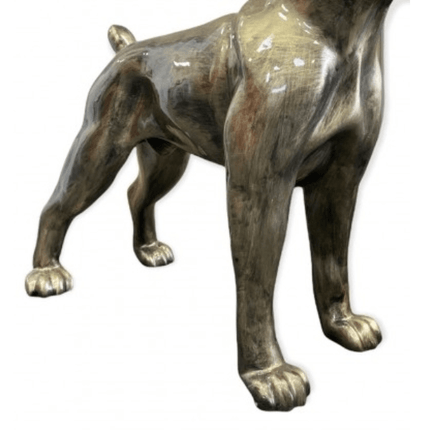 Statue Chien Boxer Animaux Resine - 180cm - Bronze - ANIMAUX-RESINE.FR