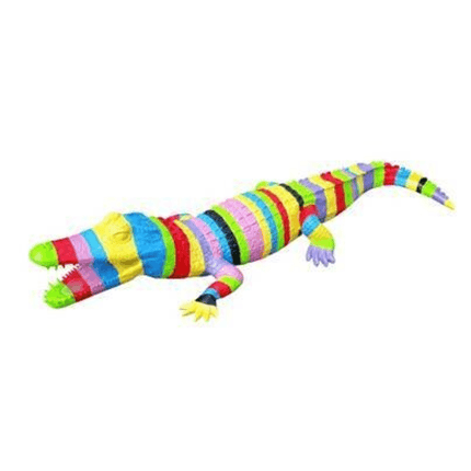 Statue Crocodile Animaux Resine - 215cm - Candy - ANIMAUX-RESINE.FR