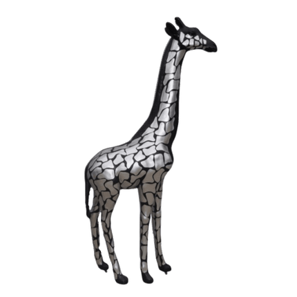 Statue Girafe Animaux Resine - 210cm - Argenté - ANIMAUX-RESINE.FR