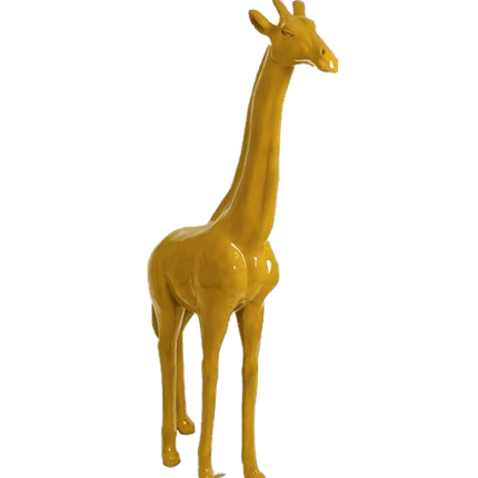 Statue Girafe Animaux Resine - 210cm - Jaune - ANIMAUX-RESINE.FR